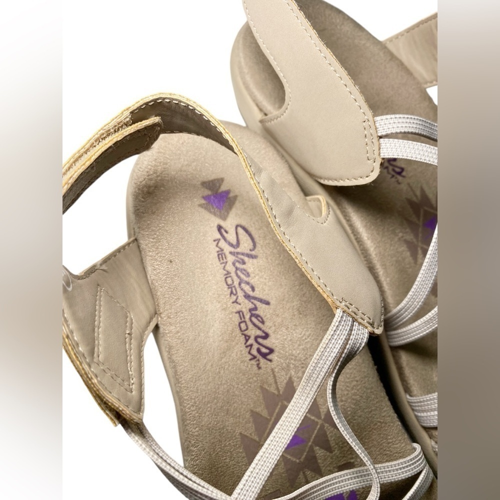 Skechers Reggae Slim Takes Two Sandals - Tan Size 9 - Picture 6 of 10